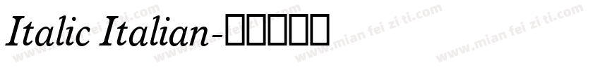 Italic Italian字体转换